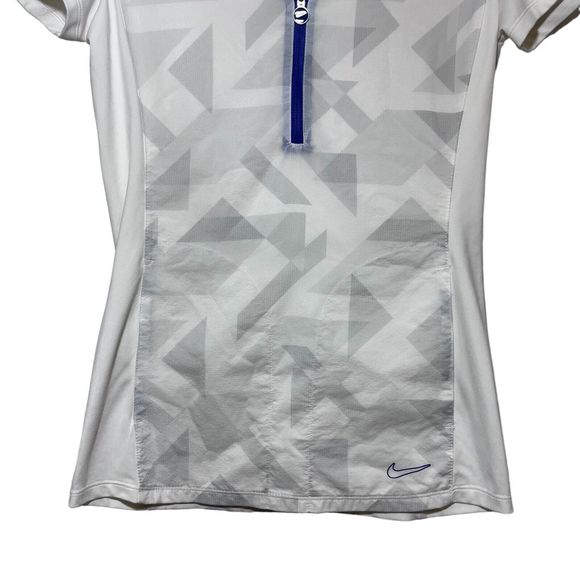 Nike 1/4 Zip Shirt Women's Large Dri-Fit Golf Short Sleeve Tour Performance - Picture 3 of 7